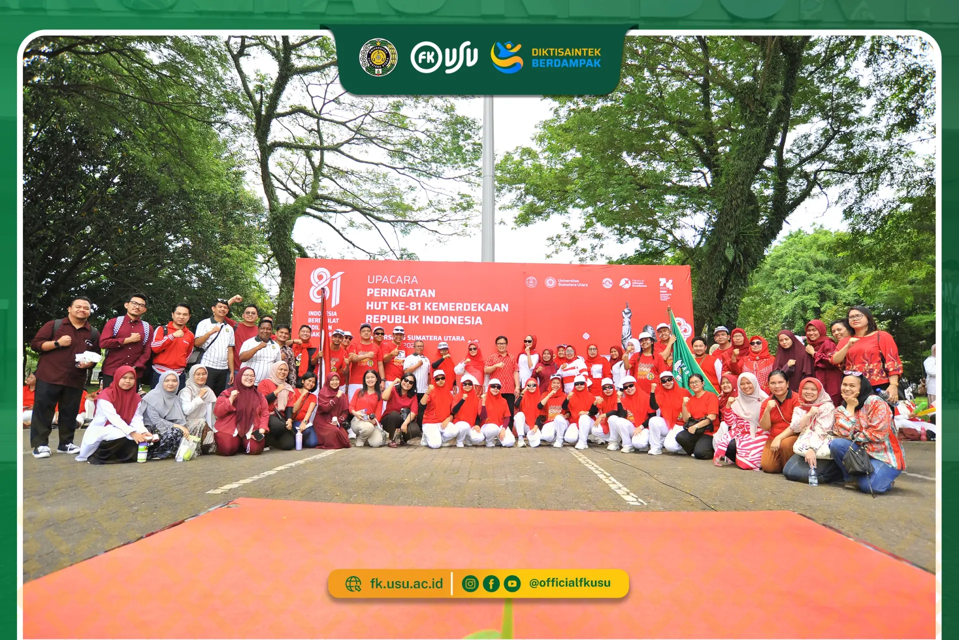 Creativity and Sportsmanship, FK USU Wins Three Awards in the 81st Anniversary of Indonesia’s Independence Celebration